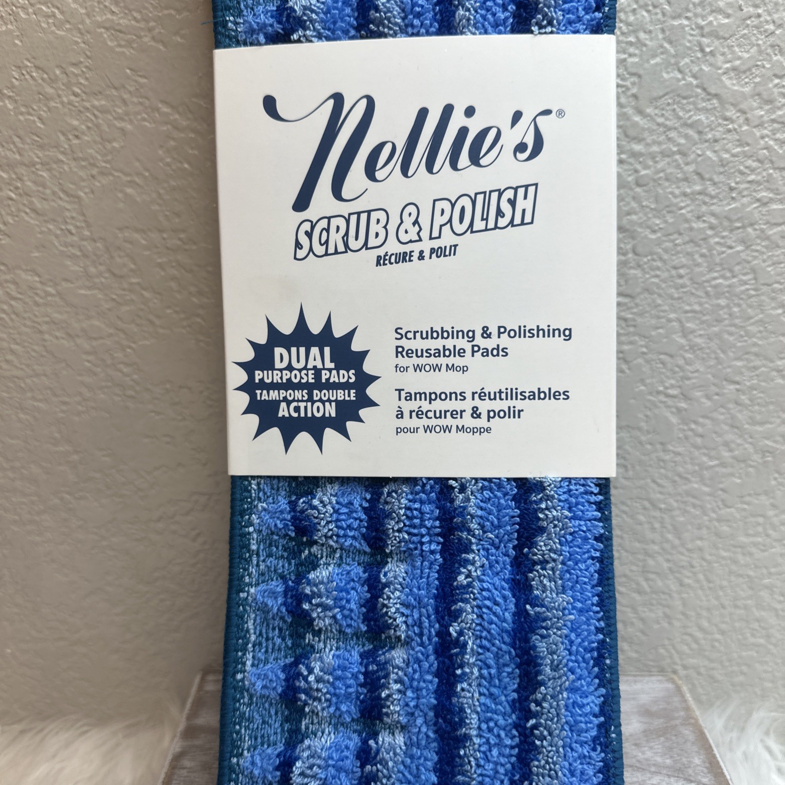 NEW Nellie’s Scrub and Polish Pads Replacement for Wow Mop NEW FAST SHIP