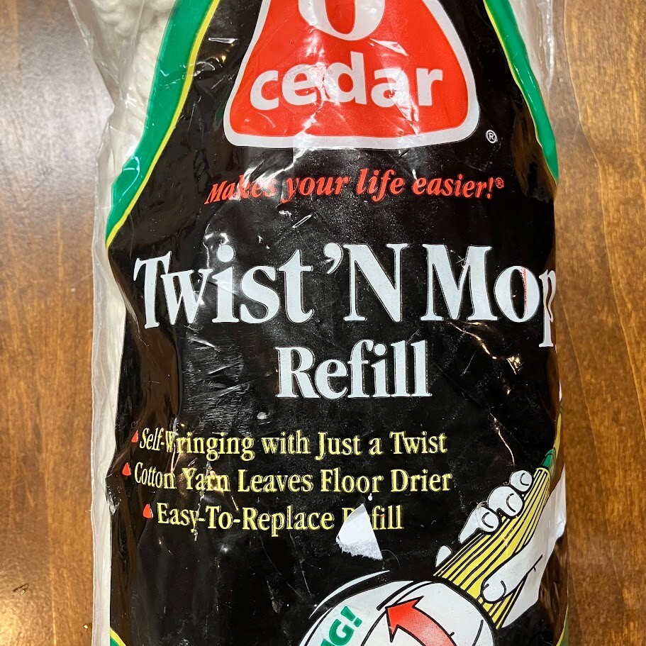 O Cedar Twist ‘N Mop #267 Refill Replacement Self Wringing Cotton Yarn 1997