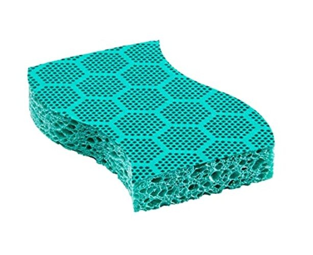 Scrub Dots Heavy Duty Sponge, Powerful Scrubbing, Rinses 3 Count (Pack of 1)