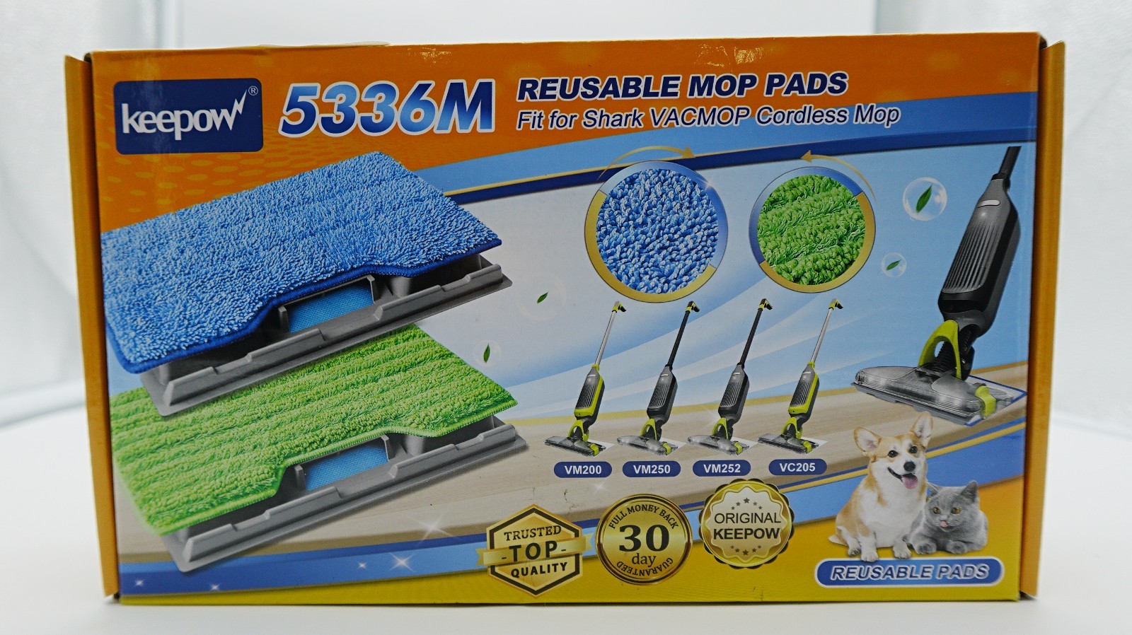 4 Pack Replacement Microfiber Pads for Shark VacMop Durable & Washable