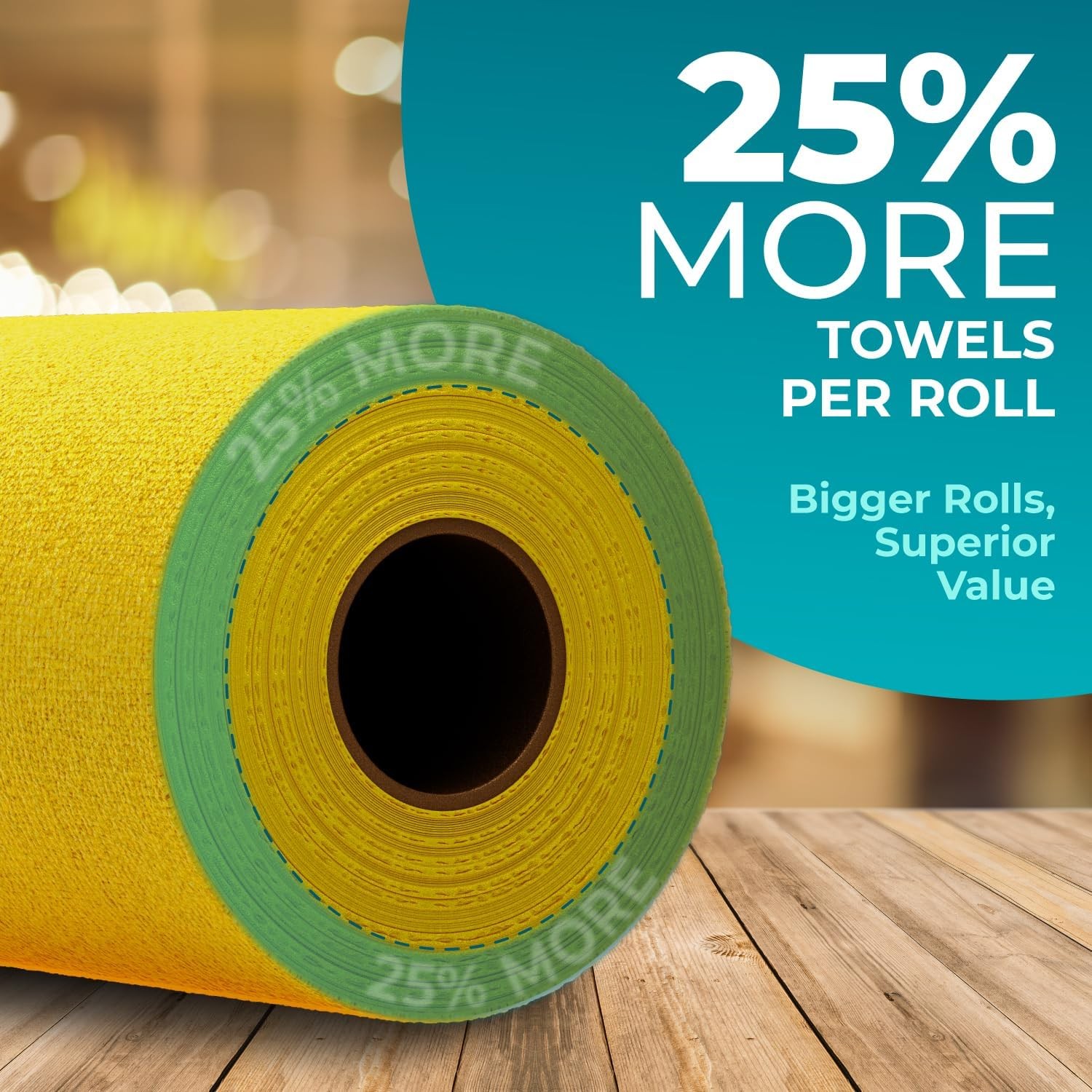 100 Pack Microfiber Cleaning Cloth Roll – Tear Away Reusable Paper Towels Was…