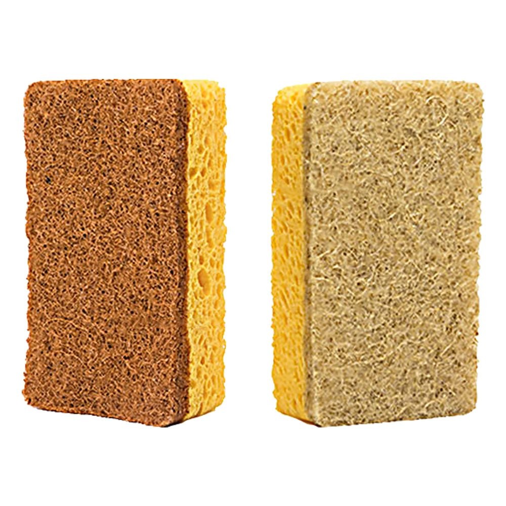 Anti-scratch sponge sisal fiber wiping sponge cleaning pad tableware cleaner JQ