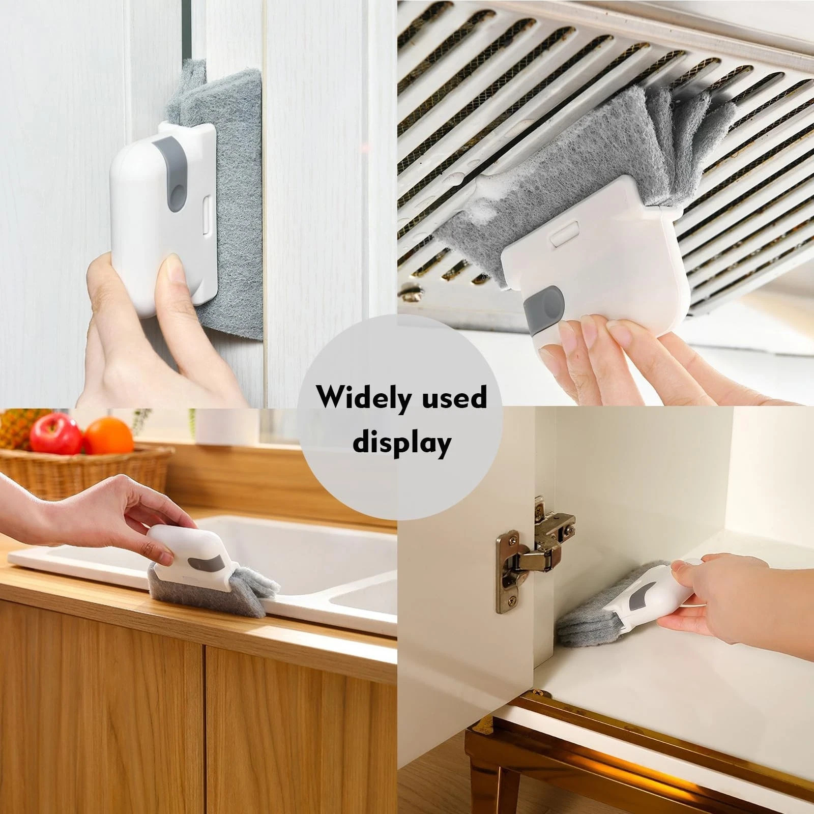 2 Pack Window Cleaning Brush, Multifucation Groove Cleaning Brush for Households