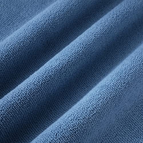Microfiber Cleaning Towel (16×16, 12 Pack Professional, Blue,Camel,Gray)