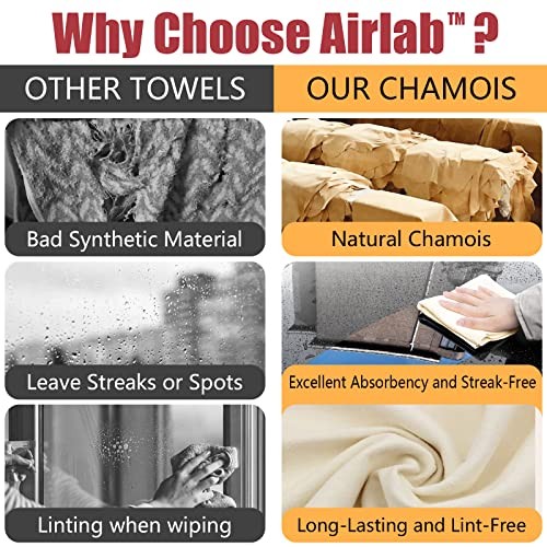 Chamois Cloth for Car 2 Pack Shammy Towel 24” x 16” 24 x 16 Inch,Pack of 2