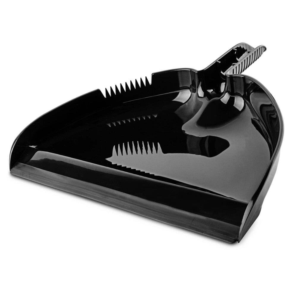 High Power 13.75 in. Steel Handel Broom with Dustpan