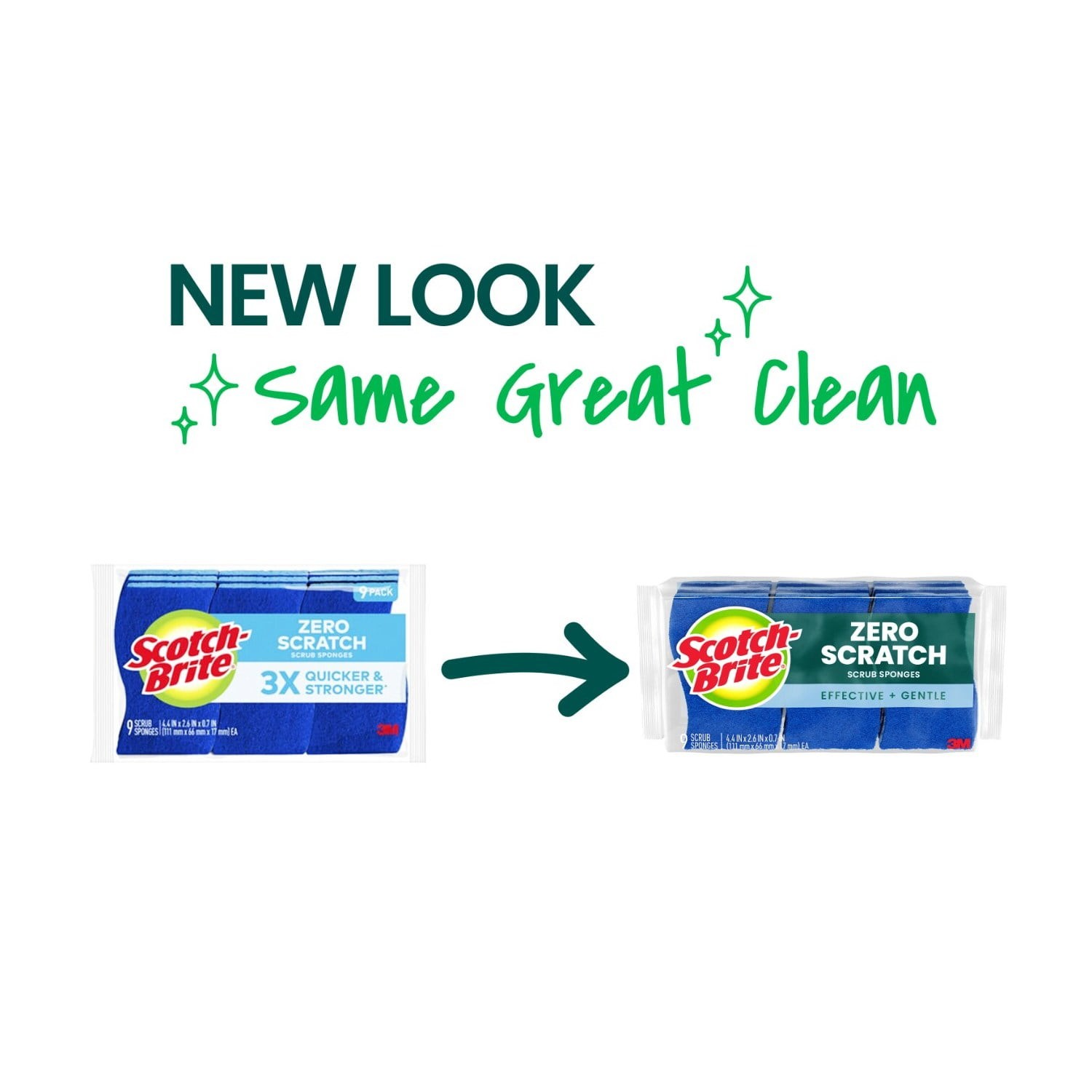 Scotch-Brite Non-Scratch Zero Scratch Scrub Sponges 9pk