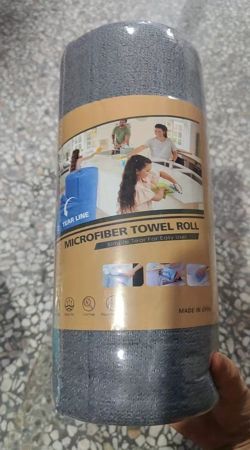 20-Sheet Reusable Microfiber Cleaning Roll – Paper Towel Replacement
