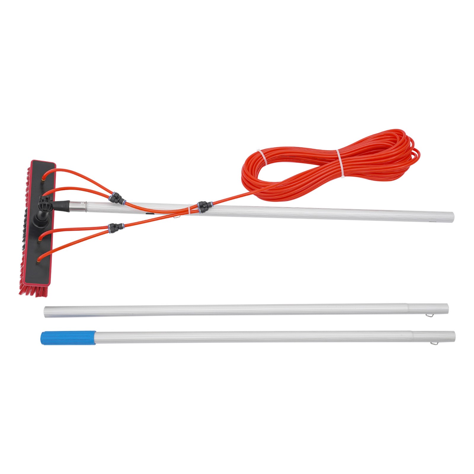 Long Reach Solar Panel Cleaning Brush Kit, Window Cleaning Water-Fed Rod Kit, 3m
