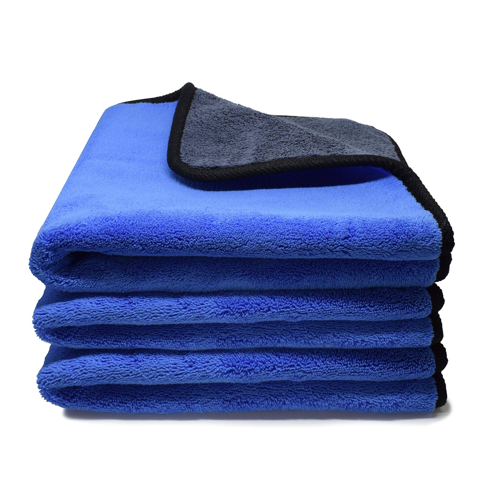 Kemes Microfiber Towels for Cars 3 Pieces 500 GSM 11.80 x Inches, Blue