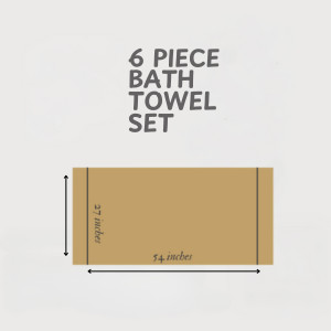 24 Pack Cotton Towel Set, Contains 6 Bath Towels 27×54 inch, 6 Hand Towels 16×24