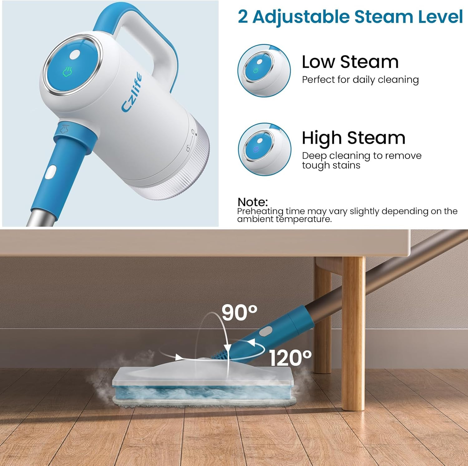 13-In-1 Steam Mop, Handheld Steam Cleaner for Home and Floor Cleaning, Floor Ste