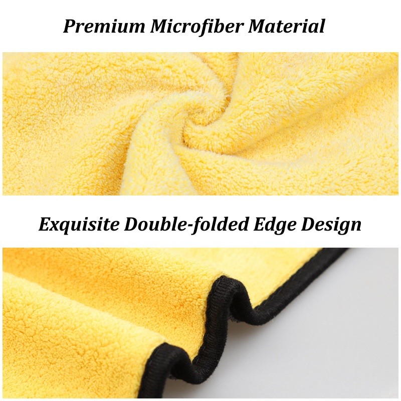 5 pack Microfiber Cleaning Cloth Car Wash Towel Drying Rag Car Polishing towels