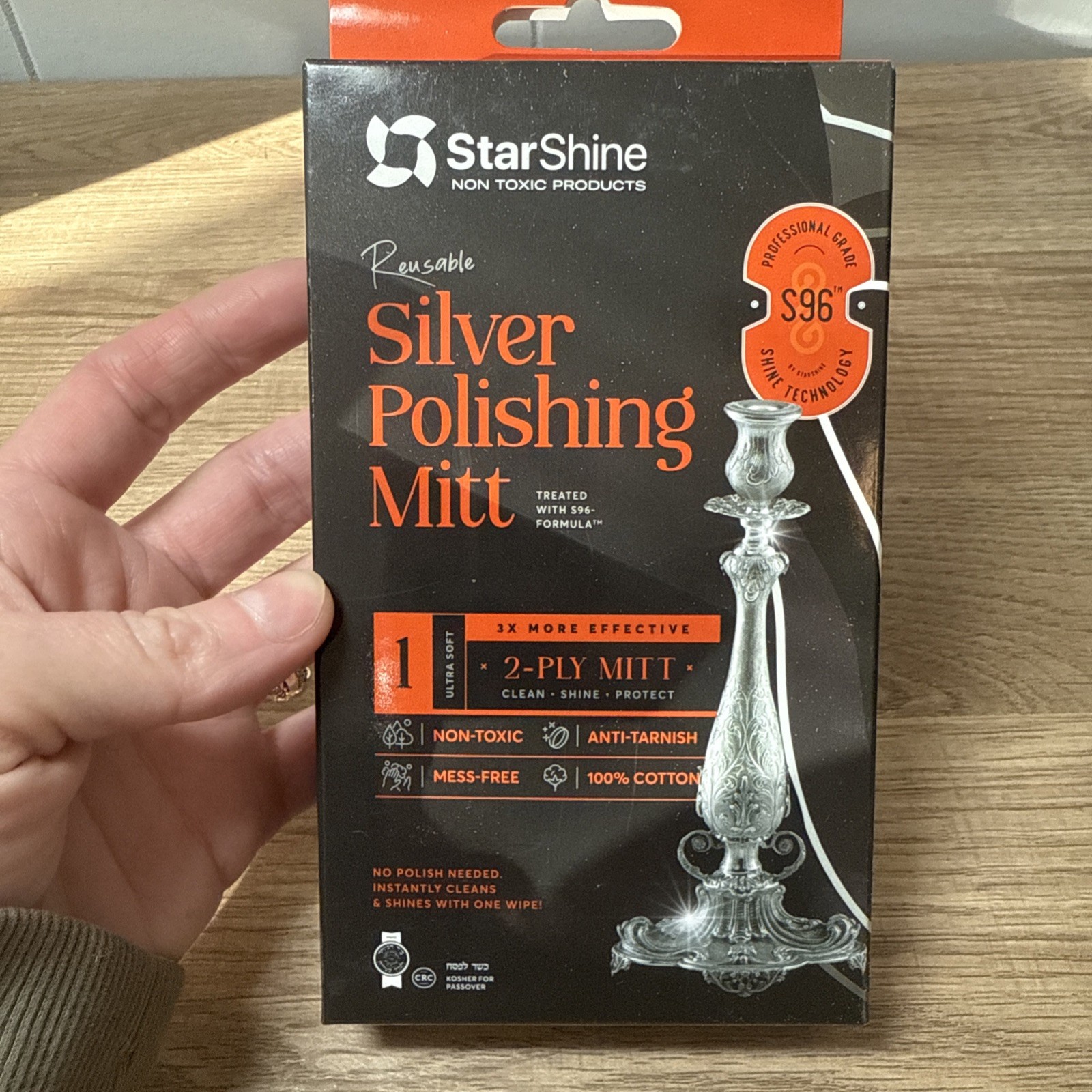 StarShine Reusable Silver Polishing Mitt S96 Non Toxic Products New G4