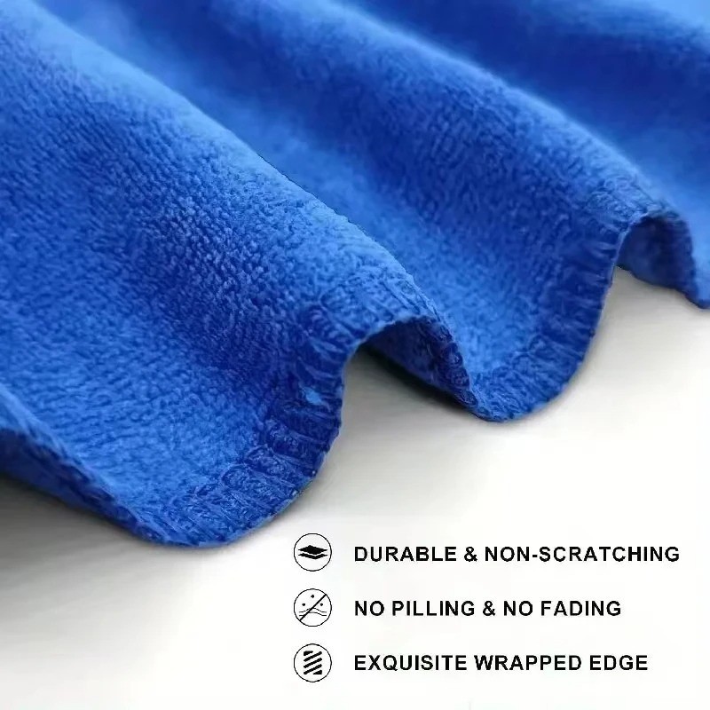 Microfiber Cleaning Cloth Set of Towel Rag Car Polishing Detailing No-Scratch