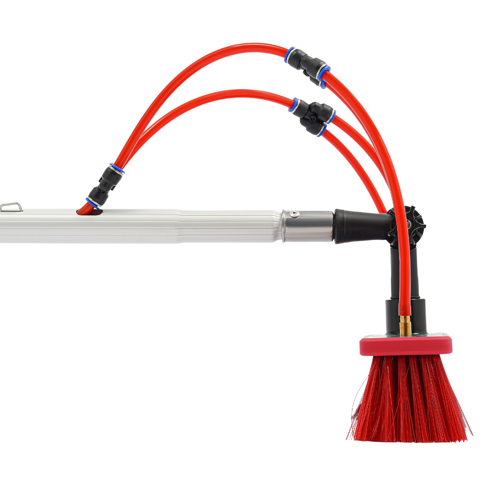 Solar Panel Cleaning Brush Outdoor Window Adjustable Pole Cleaning Kit