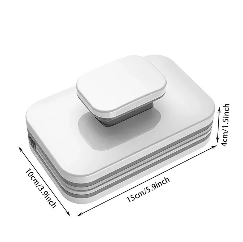 1pc Double-Sided Magnetic Window Cleaner Glass Wiper Household Scraper – NEW