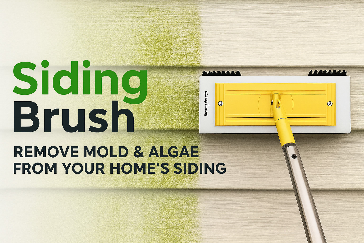 Vinyl Siding Cleaner – Eco-Friendly Nylon Brush for Exterior House Cleaning