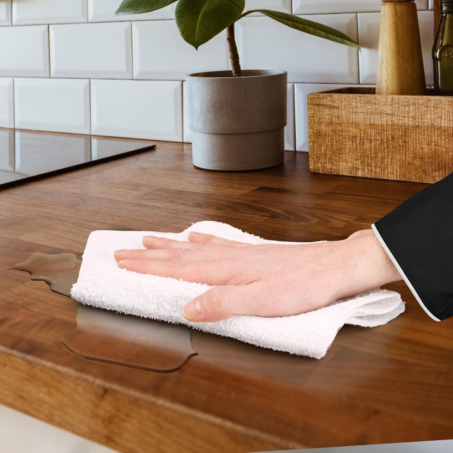 Bar Towels (Pack of 60) Size 14×17 Inches – 100% Cotton, Absorbent and Reusab…
