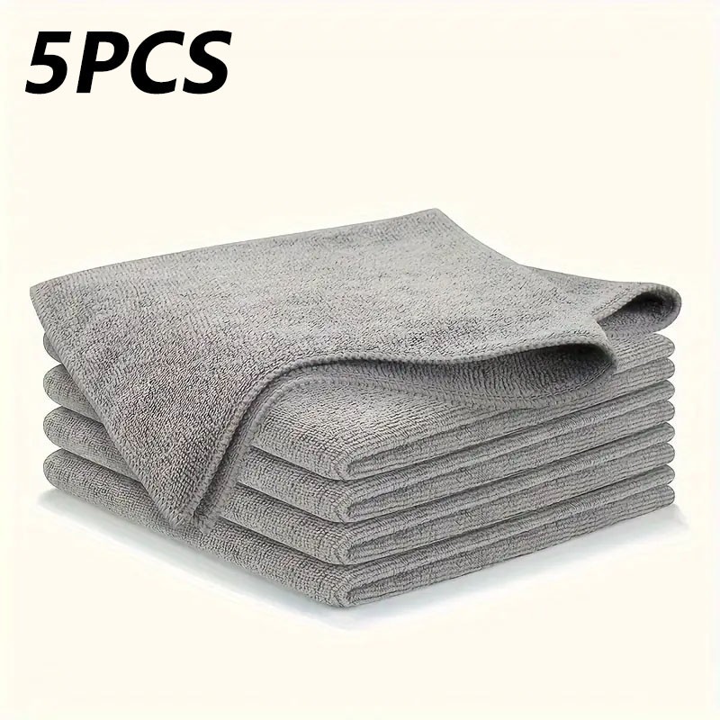 Microfiber Cleaning Cloths Lint Free Soft Car Kitchen Household Towels 1/5/10PCS
