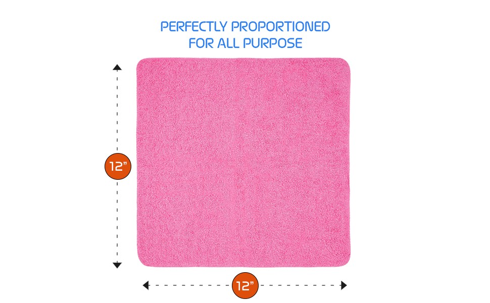 Terry Washcloths – 12×12 Inches – Pack of 10 – Multicolor – Highly Absorbent,