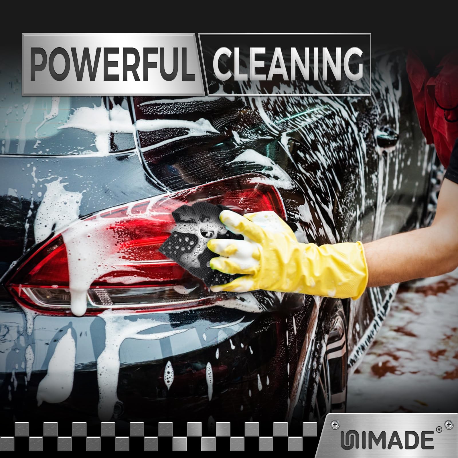 UNIMADE Microfiber Cleaning Cloth, 100 Pack Microfiber Towels for Cars Commer…