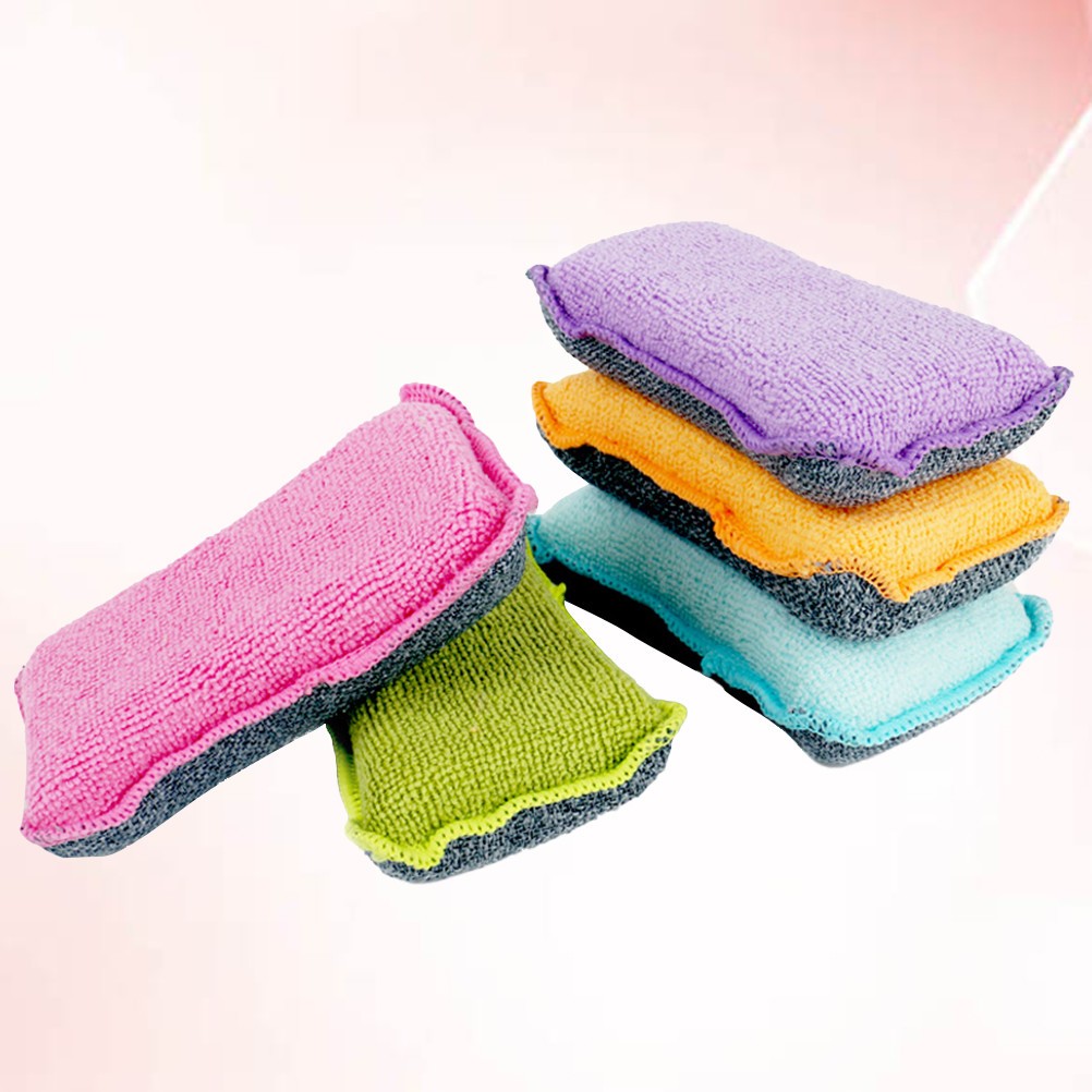 5Pcs Sponges for Dishwashing Rich Bubbles Easy Grip for Home Kitchen Use