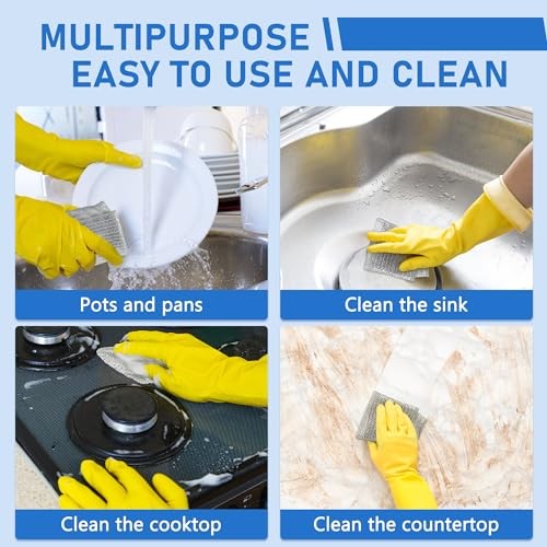PCS Non Scratch Wire Dishcloth Steel Wool Scrubber Scrub Pads – Kitchen 30