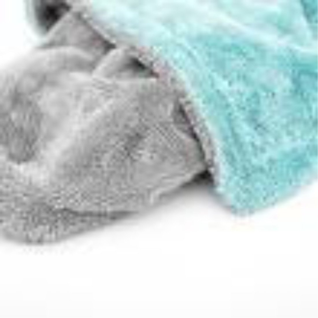 The Rag Company 52024-LIQUID8R-AQUA 20×24 Twist Loop Drying Towel AQUA & GREY