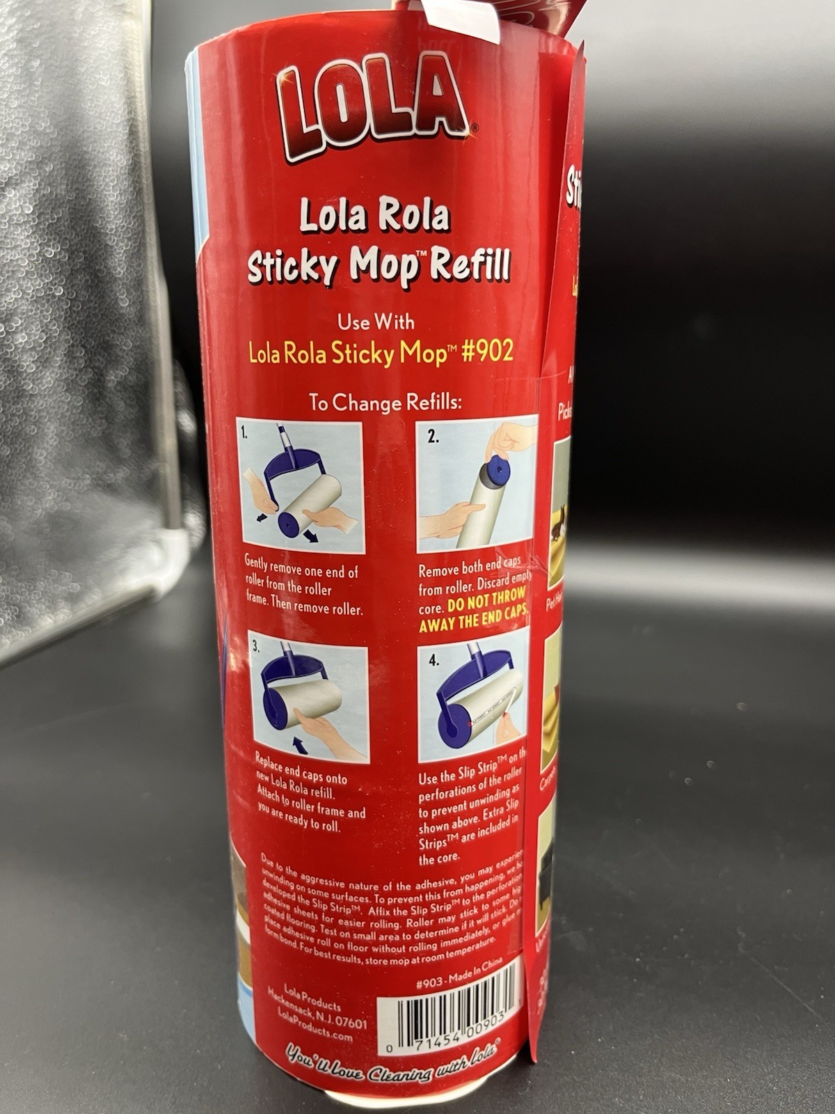 Lola Rola Sticky Mop Refills For Mop #902 Lot Of 6 Rolls 30 Ft Each Roll