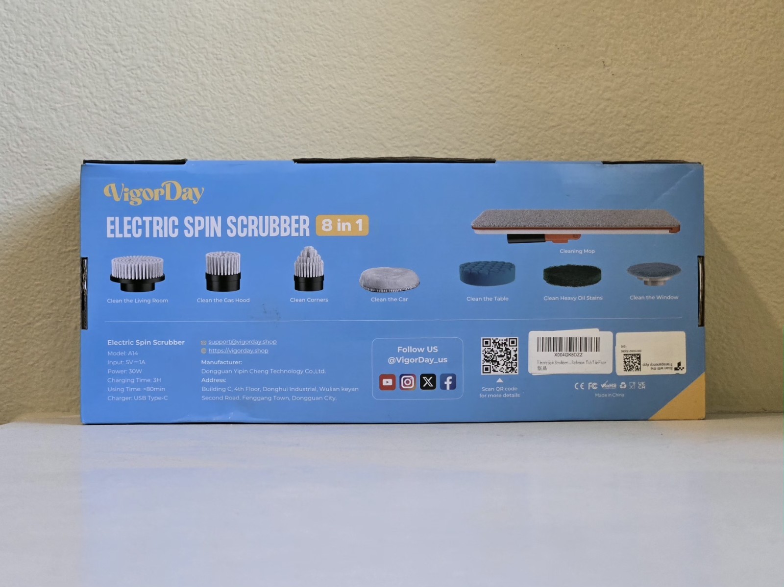 Electric 8-in-1 Spin Scrubber Model A14