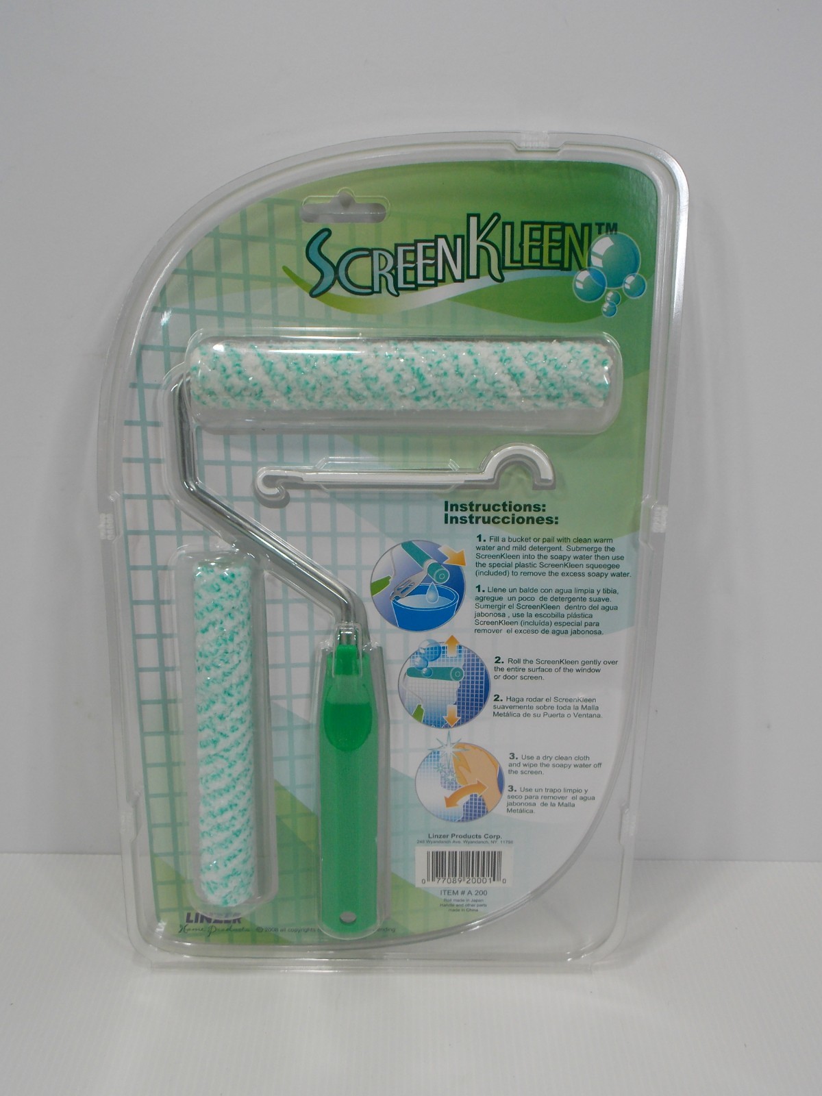 ScreenKleen Mesh Cleaner Window Door Screen Roller Tool Includes Extra Roller