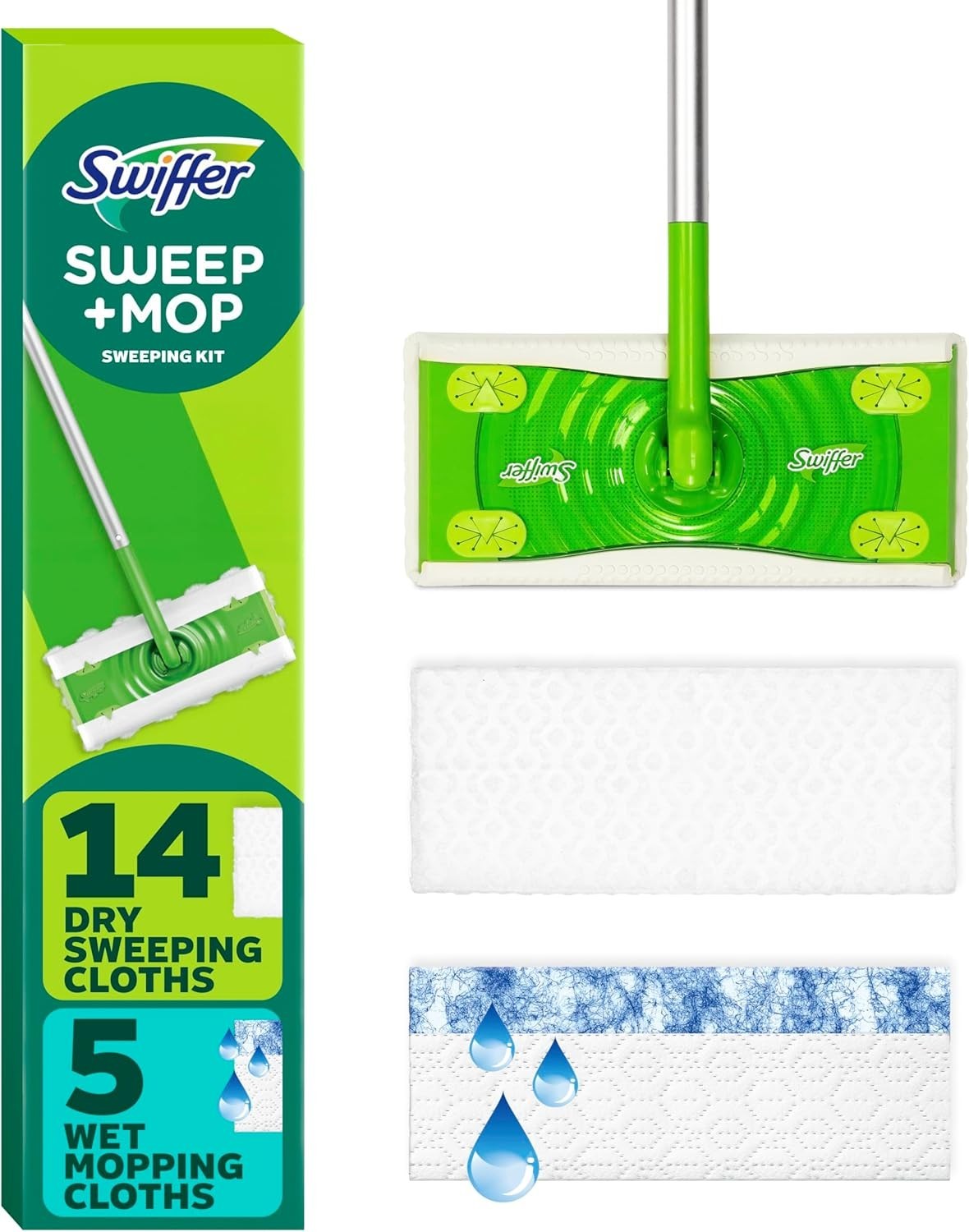 Swiffer Sweeper 2-in-1 Dry + Wet Floor Mopping and 20 Piece Set New Sealed