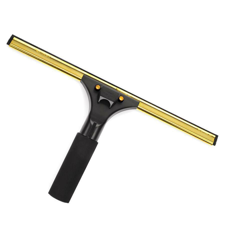 Ettore Ledge-Eze Window Cleaning Squeegee w/ Brass Channel Complete