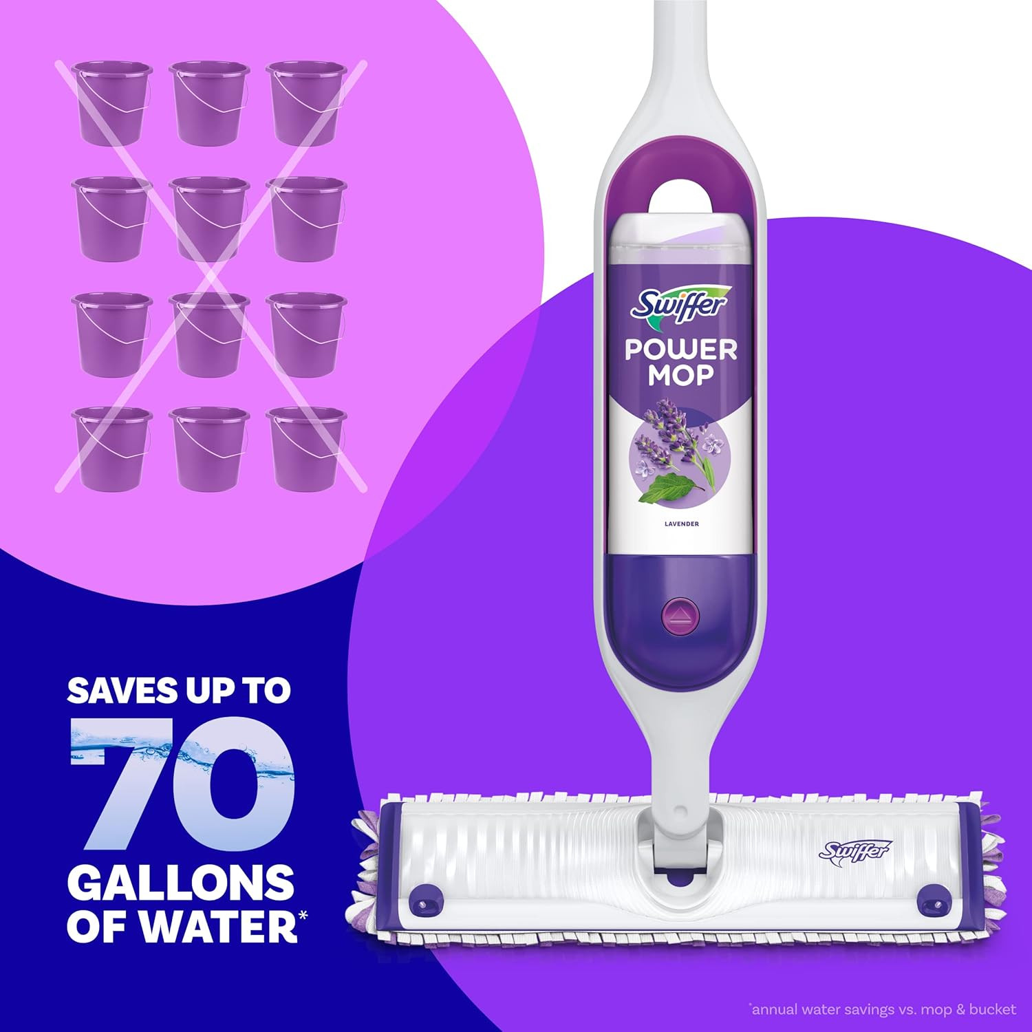 Swiffer Power Mop Refill Pack, Floor Cleaner for Mopping Tile, Vinyl, Laminate,