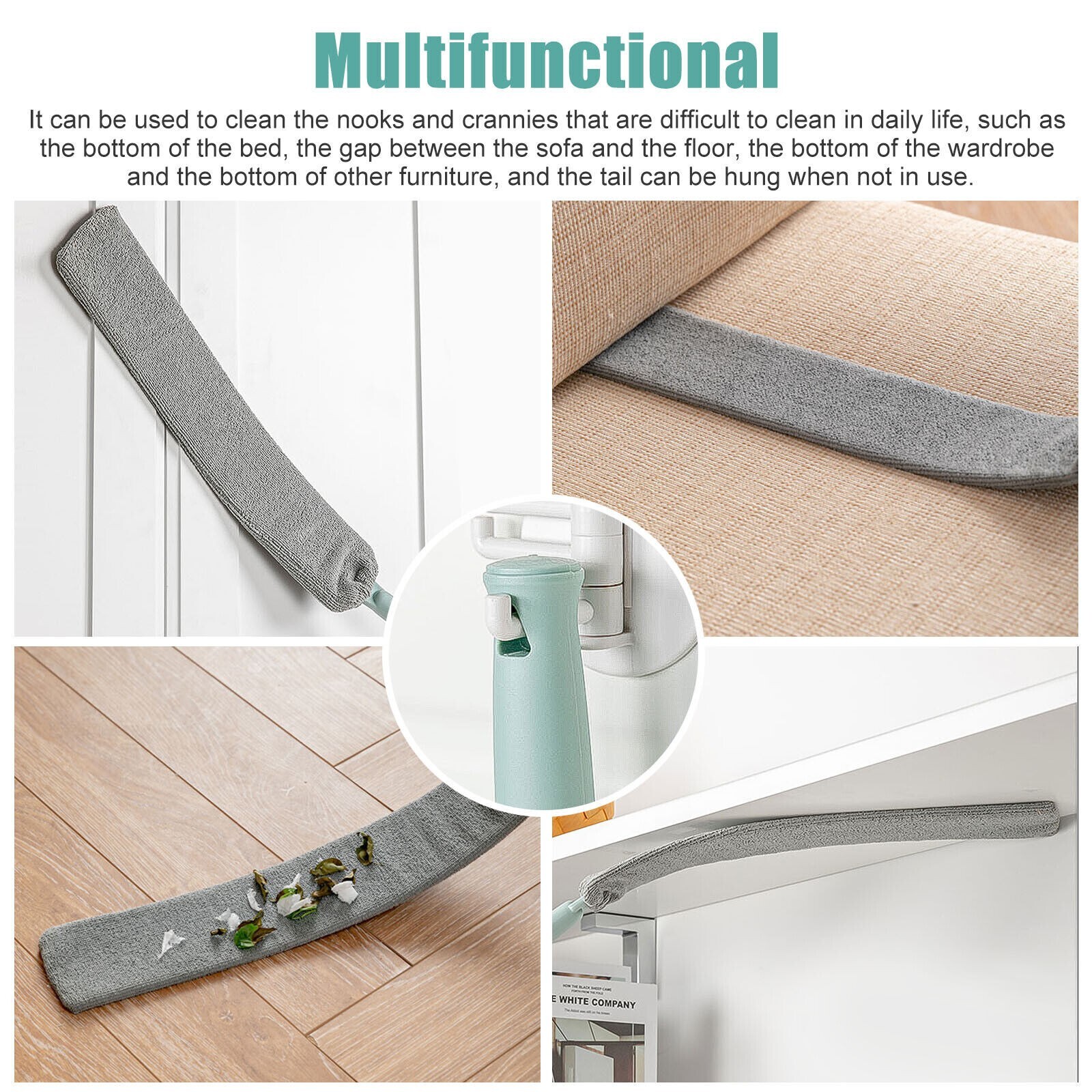 Gap Dust Cleaner Retractable Long Handle Flexible Mops Home Room For Sofa Bed US