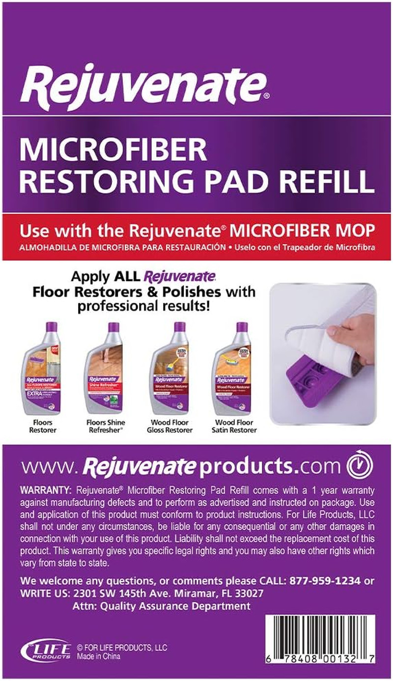 Microfiber Restorer Pad, 1 Count, Lint-Free Reusable Pad Works With