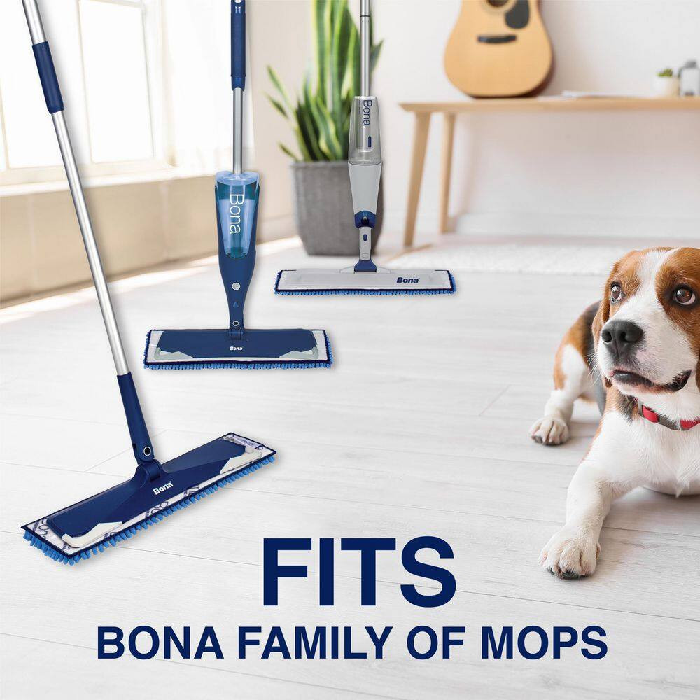 17 In. Microfiber Sweeping Pad for Multi-Surface Floors (2-Pack)