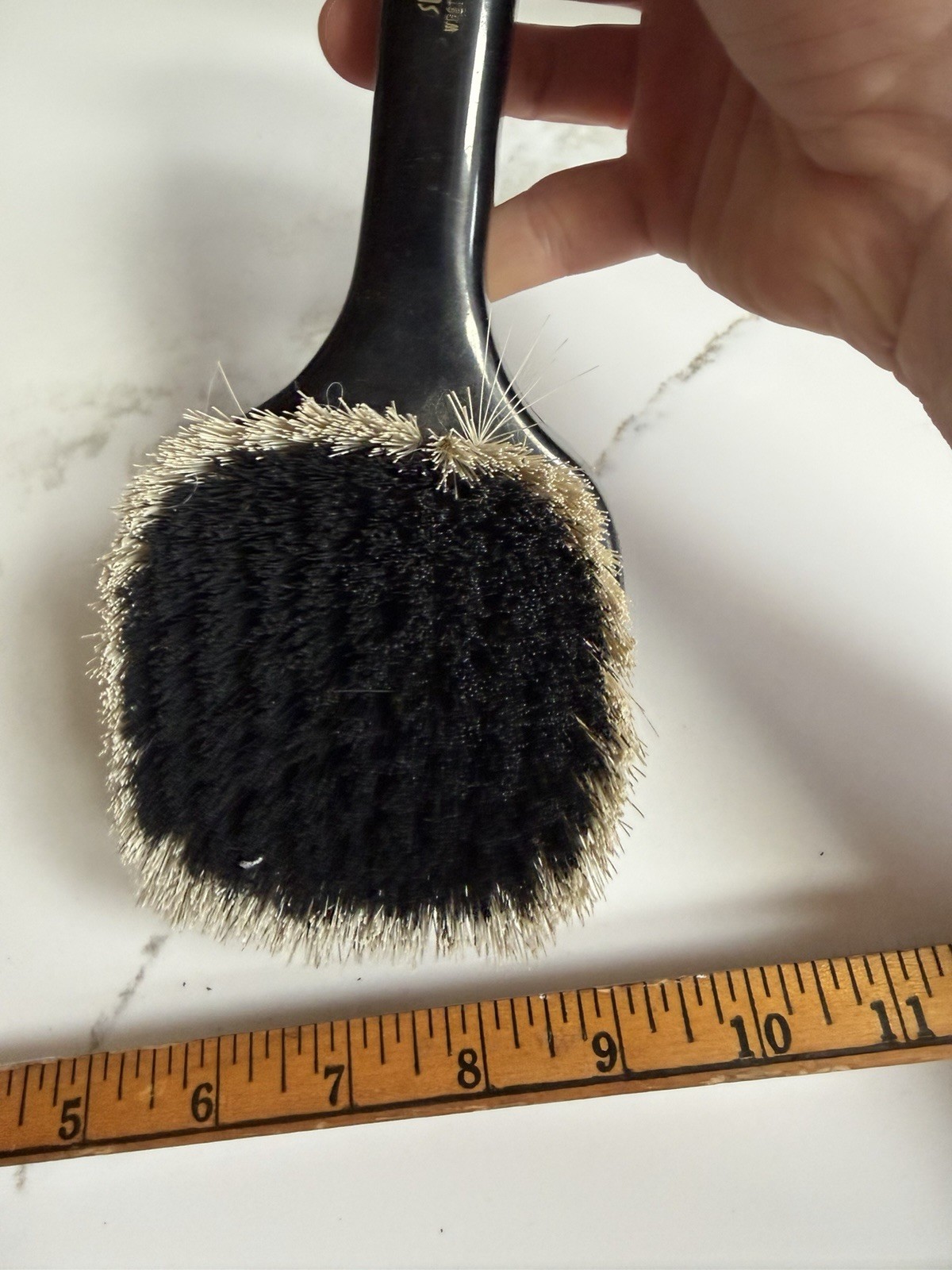 Vintage western German swank Brand Clothing Brush With replica Roman Coin inlay!