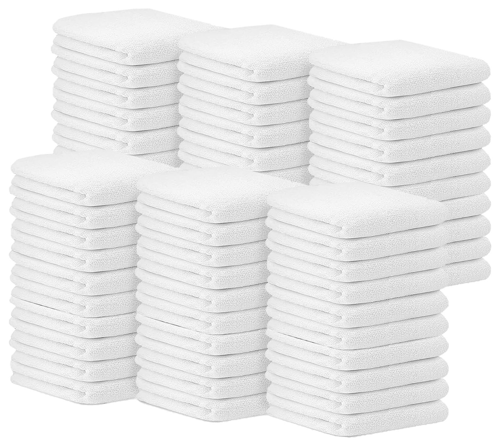 60 Pack 14×17″ Cotton Bar Towels – Absorbent Reusable Cleaning Rags, Terry Cloth