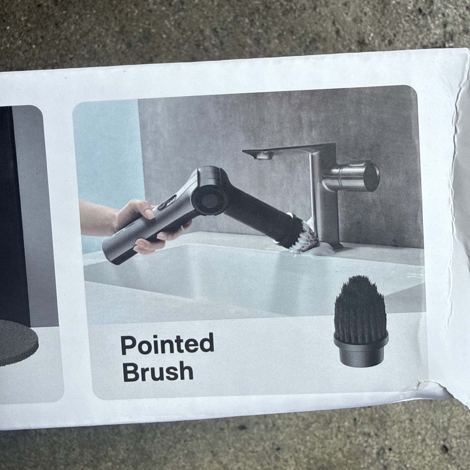 HOTO Flexi Cordless Spin Scrubber w Telescoping Handle 8 Attachments NEW (40B)