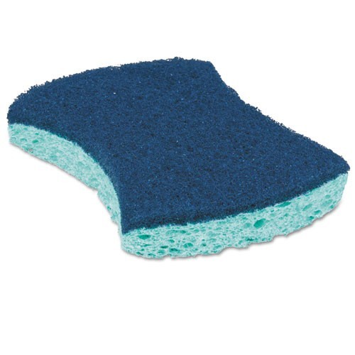 Scotch-Brite Power Sponge 3000, 2.8 x 4.5, 0.6″ Thick, Blue/Teal, 5/Pack