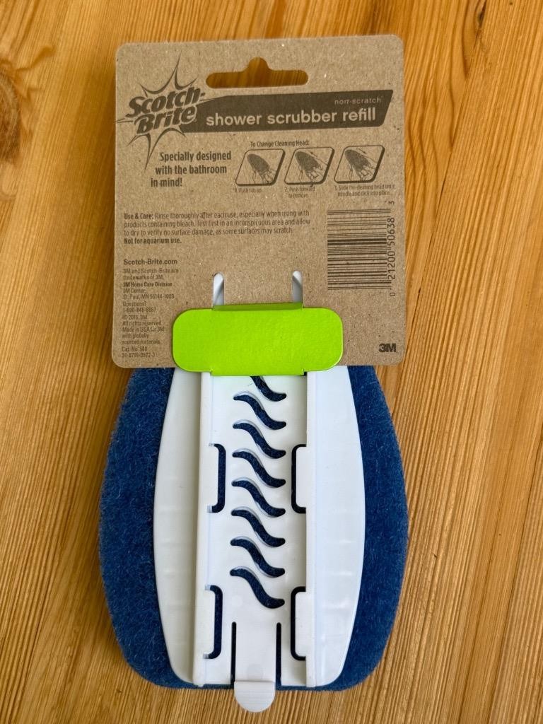 Case Of 6 Scotch Brite Non-Scratch Shower Scrubber Refill Blue Discontinued New