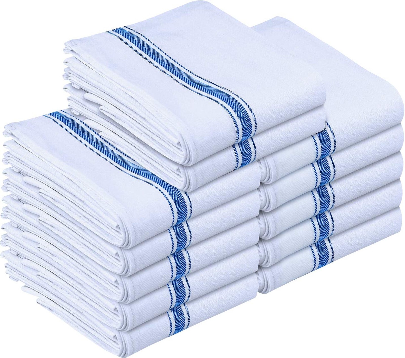 Utopia Towels Blue Dish Towels [12 Pack – 15 x 25 Inches] 100% Ring Spun Cott…