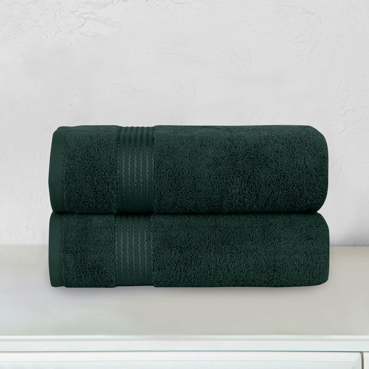 Premium Turkish Cotton 2 Pack Bath Towel Set – 27 x 54 inch, Luxurious Hotel Spa