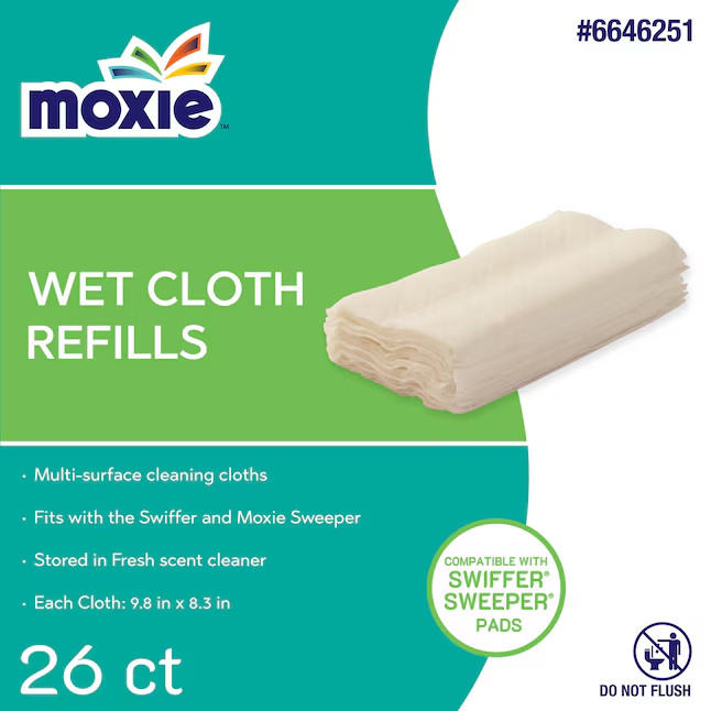 MOXIE Fresh Scent Cellulose fiber/polypropylene Refill 26 -Pack