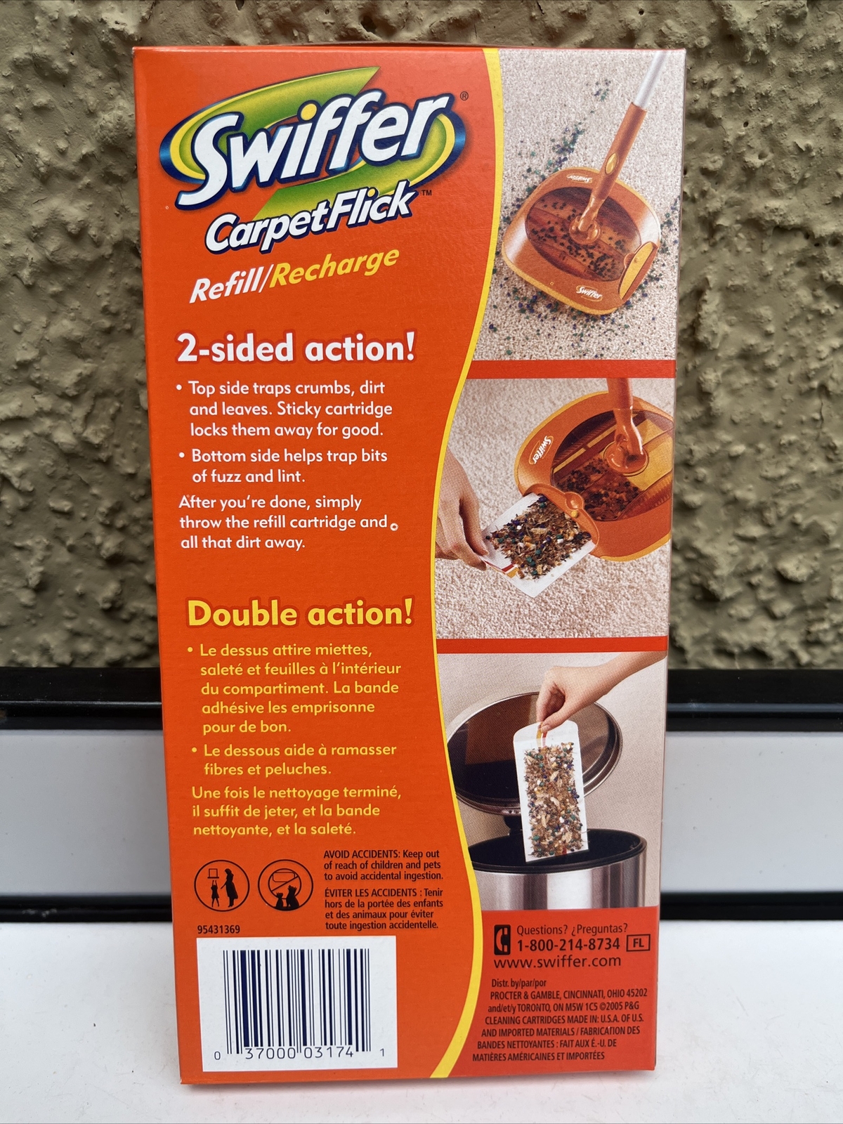 Carpet Flick Swiffer Refill Pack of 12 Sealed Cleaning Cartridges Discontinued