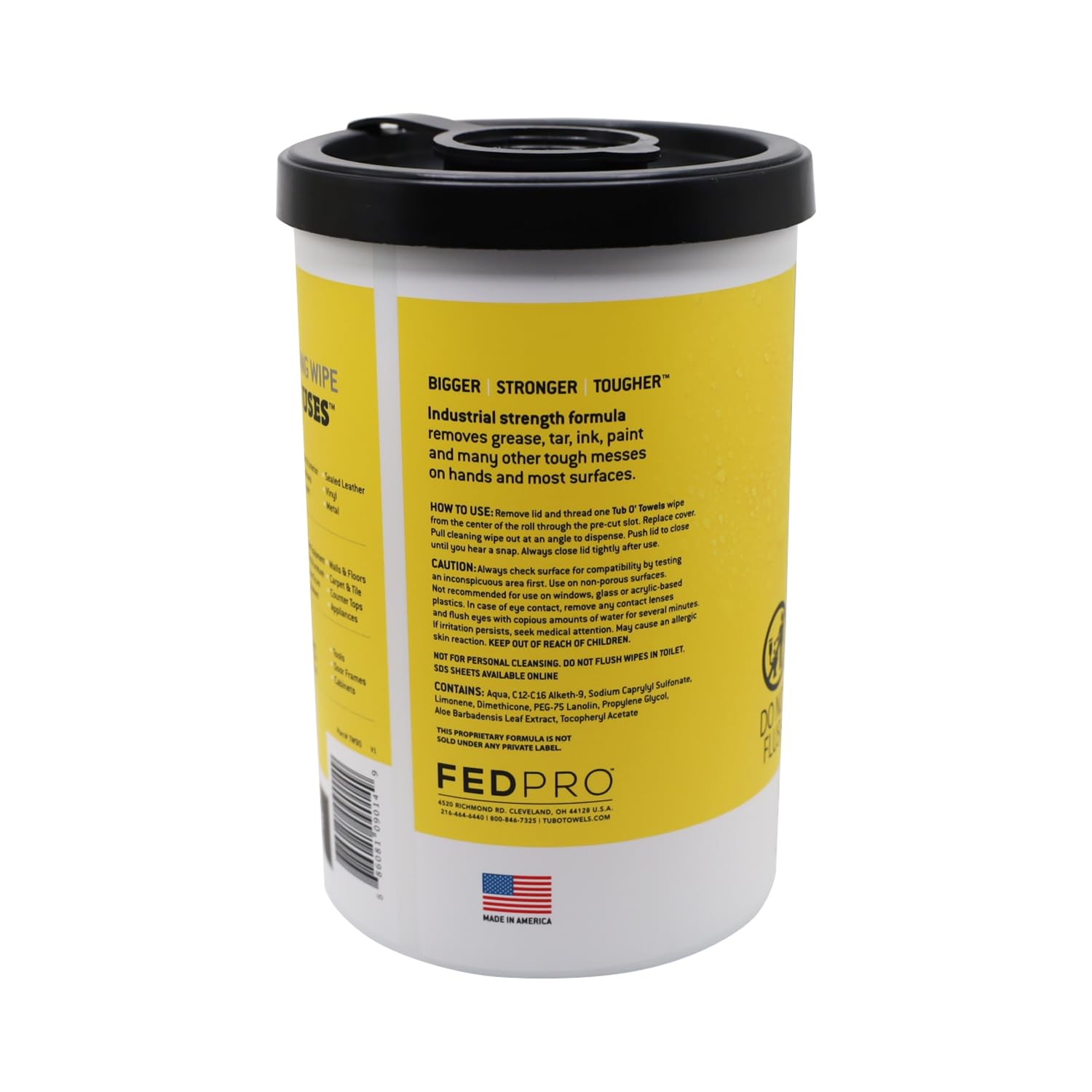 Tub O’ Towels Heavy-Duty Cleaning Wipes 90 Count Canister 2-Pack