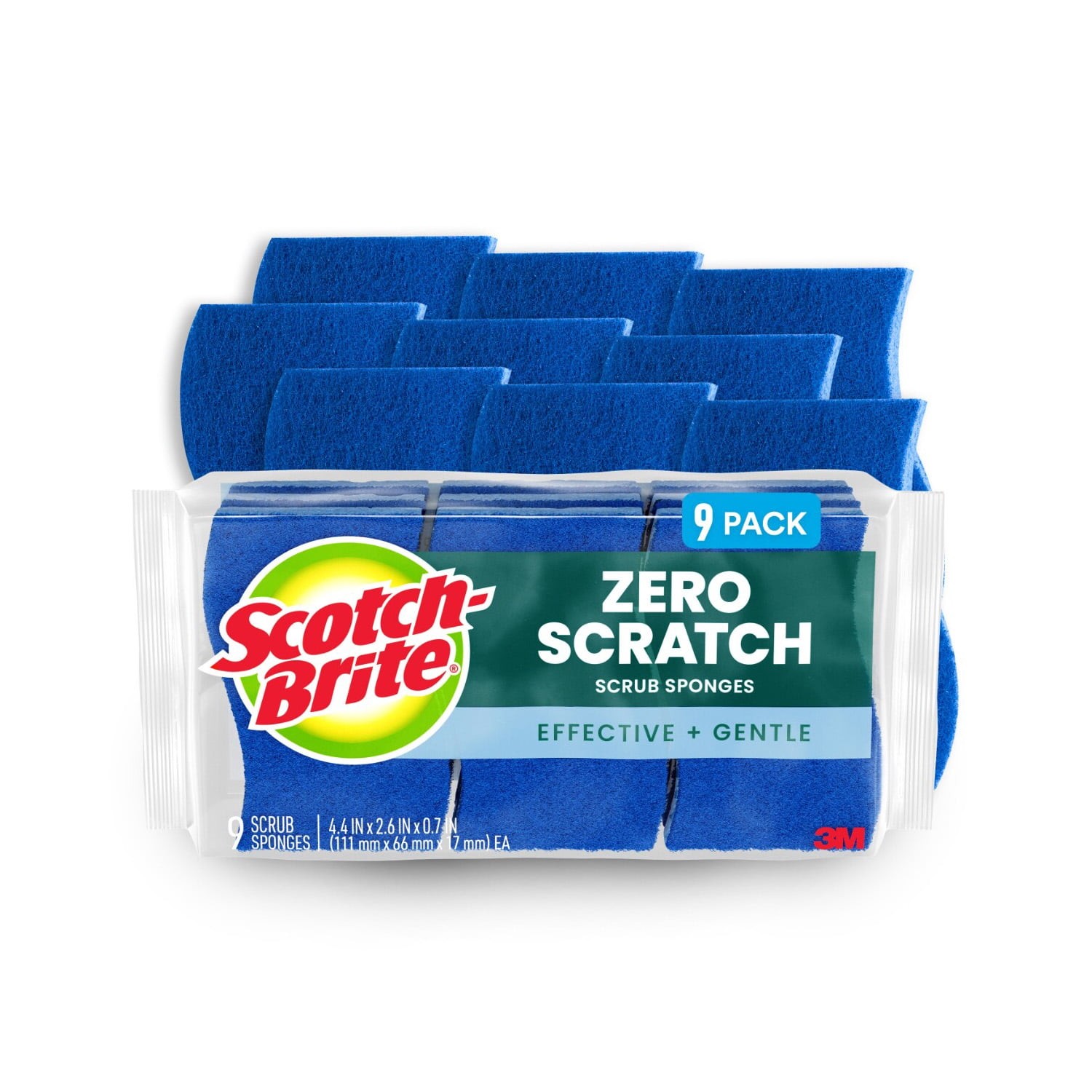 Scotch-Brite Non-Scratch Zero Scratch Scrub Sponges 9pk