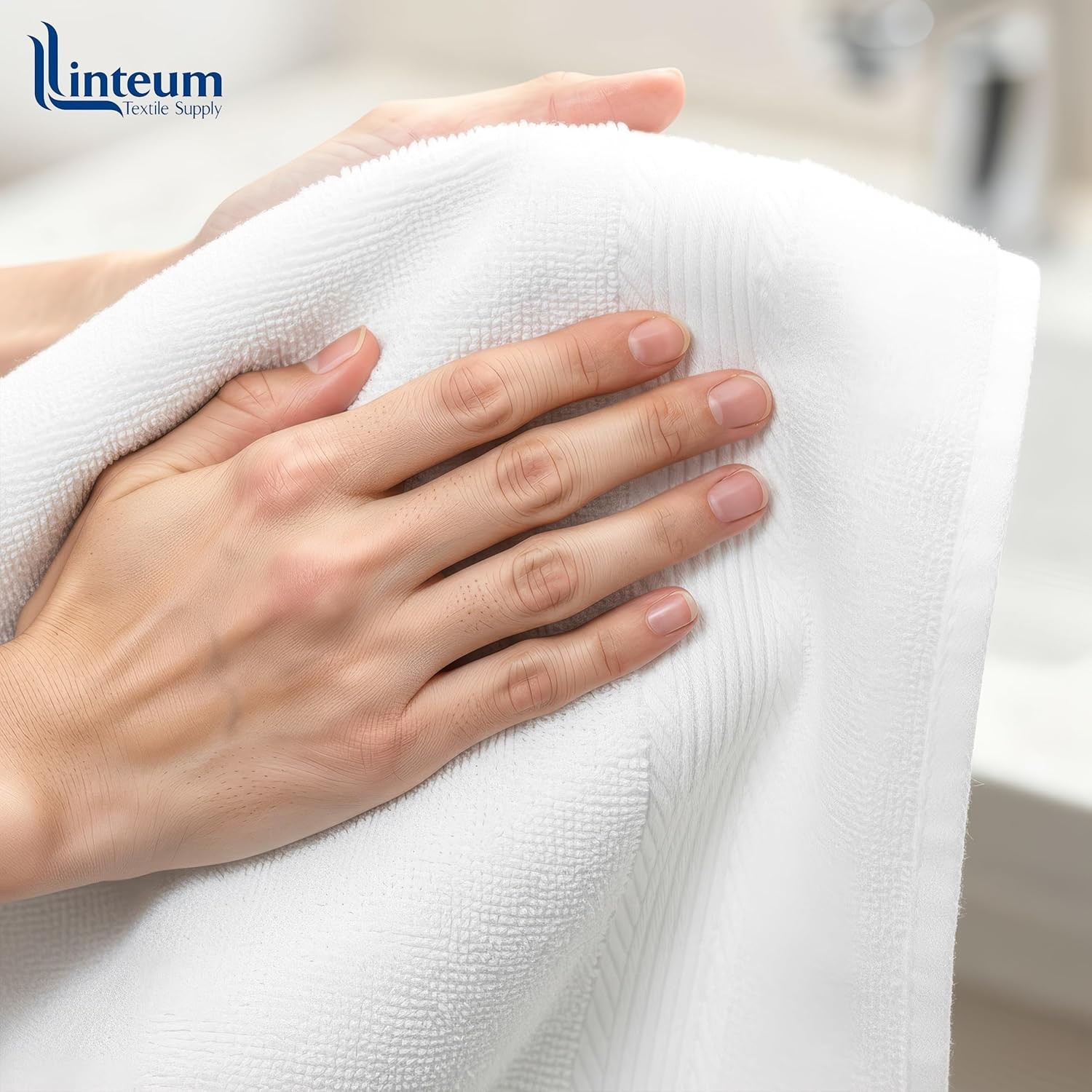 Premium 16×27 Inch White Hand Towel – 100% Cotton Zero Twist Towels | Absorbent,